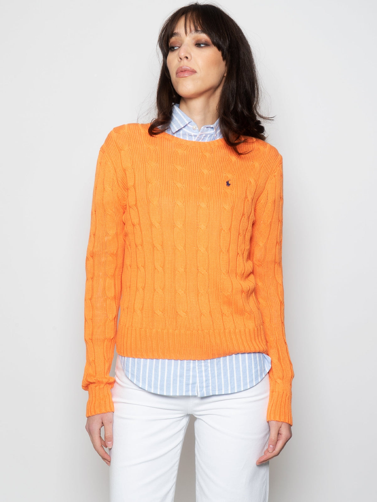 2026 New Arrival Maglia a Trecce Arancione