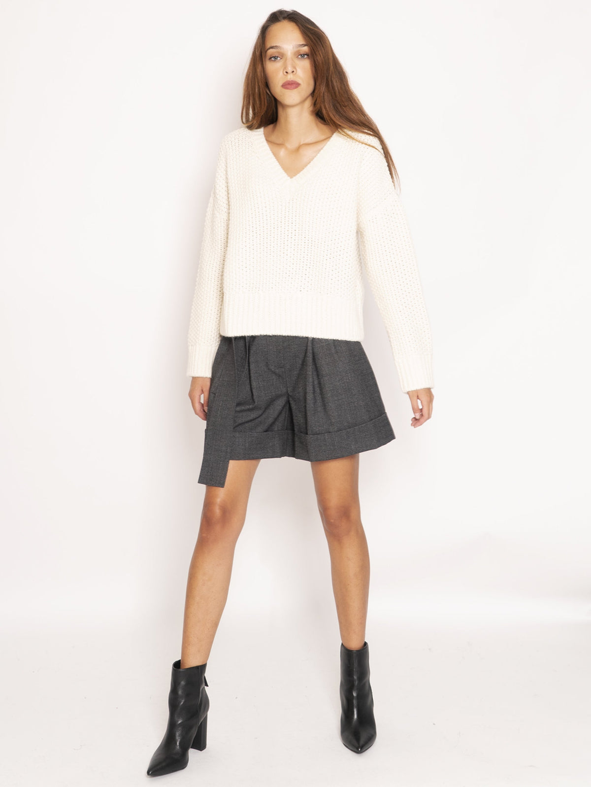 2026 New Arrival Maglia Scollo a V - Bianco