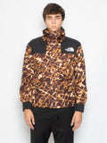 2026 New Arrival Giacca con Cappuccio Retro Mountain Stampa Marrone