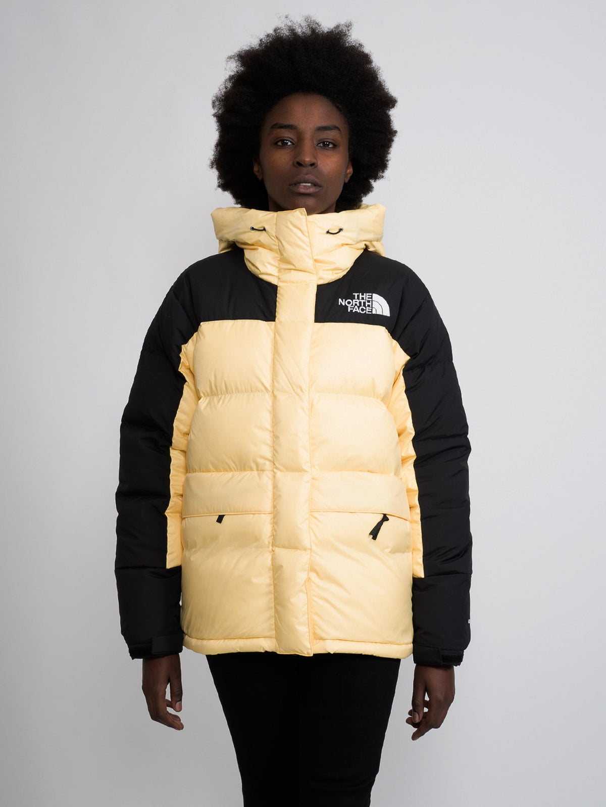 2026 New Arrival Piumino Oversize con Cappuccio Giallo/Nero