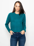2026 New Arrival Maglia Girocollo in Lana e Cashmere Petrolio