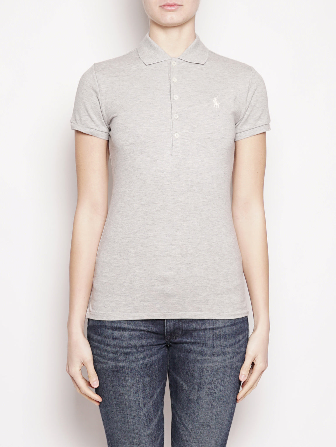 2026 New Arrival Polo stretch Slim-Fit Grigio