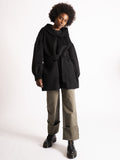 2026 New Arrival Parka in Doppio di Lana Nero