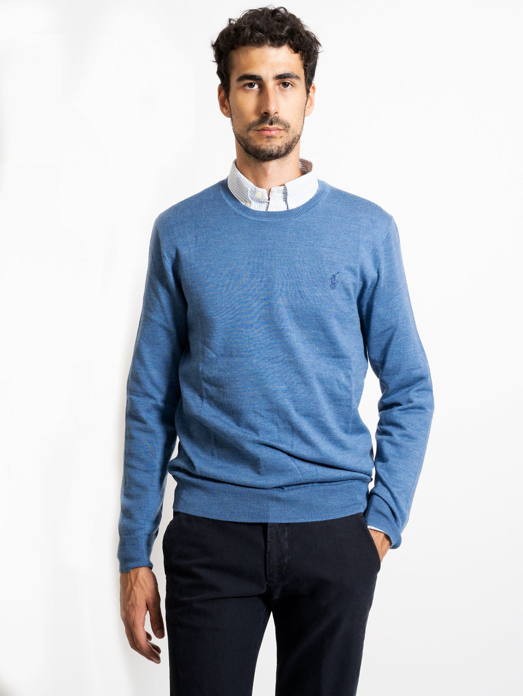 2026 New Arrival Maglia in Lana Extrafine Blu