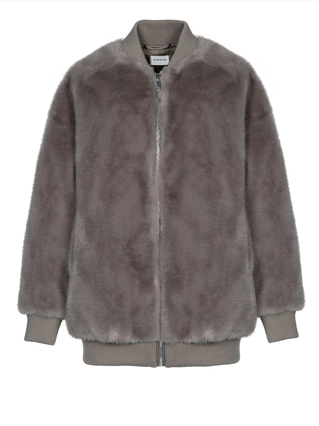 2026 New Arrival Bomber in Ecopelliccia Tortora