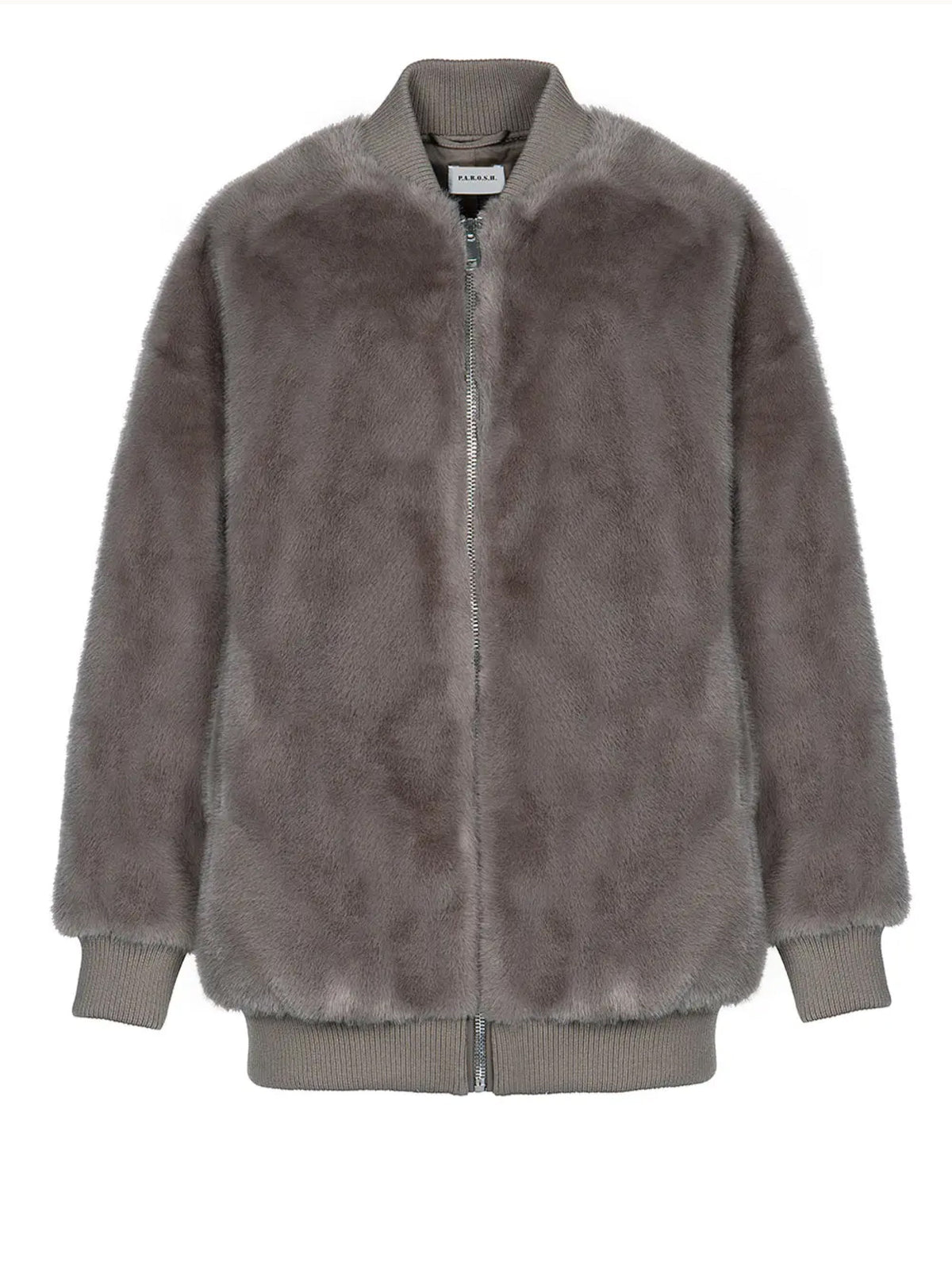 2026 New Arrival Bomber in Ecopelliccia Tortora