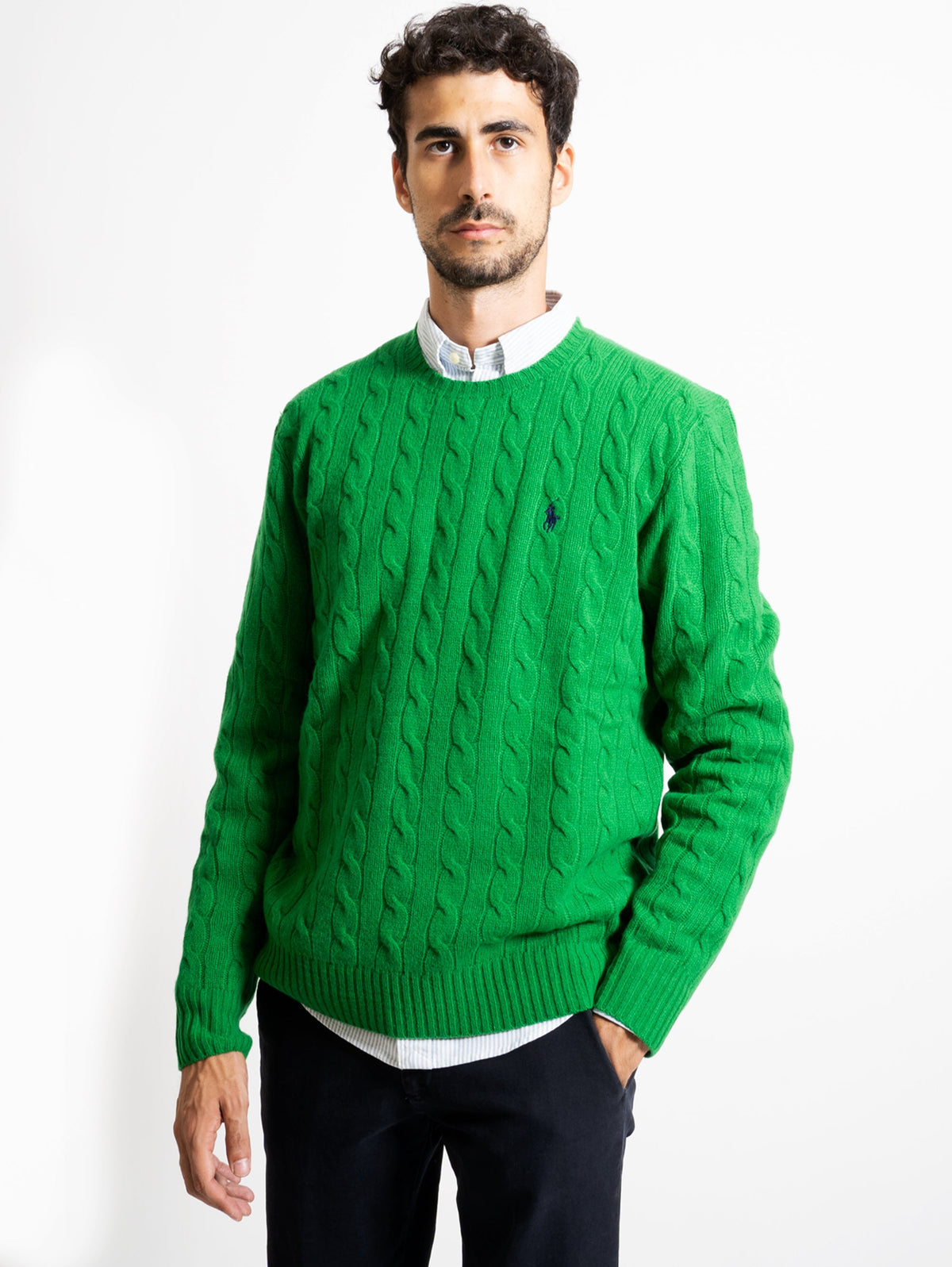 2026 New Arrival Maglia a Trecce Andover Verde