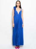 2026 New Arrival Abito Lungo Plissé Bluette