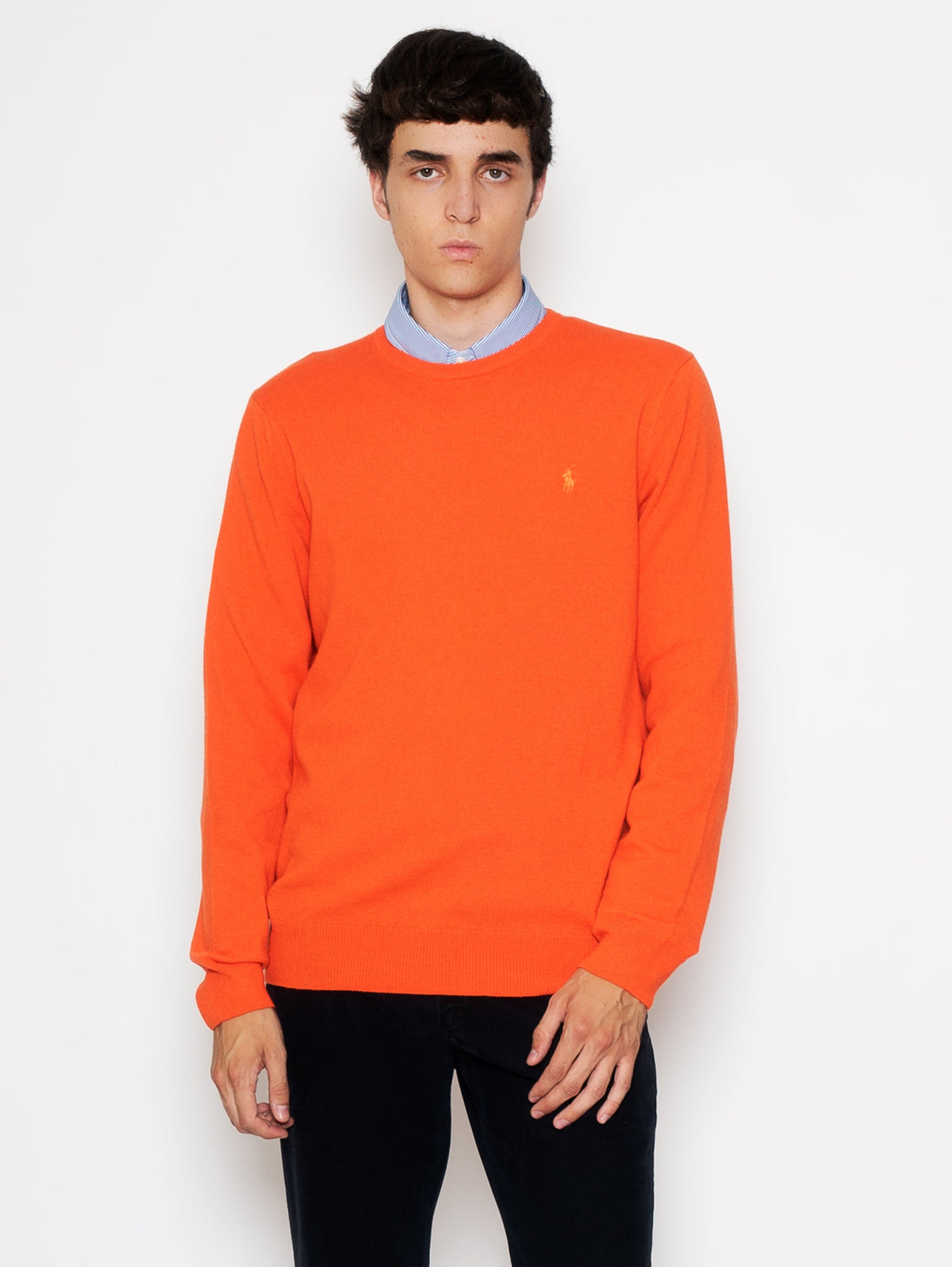 2026 New Arrival Maglia Girocollo in Lana Arancione