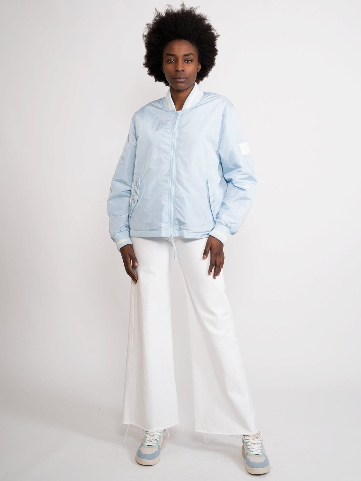 2026 New Arrival Bomber con Spacchi Laterali Blu