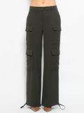 2026 New Arrival Pantaloni Cargo Ampi Verde Oliva