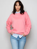 2026 New Arrival Felpa Girocollo Rosa Dolce