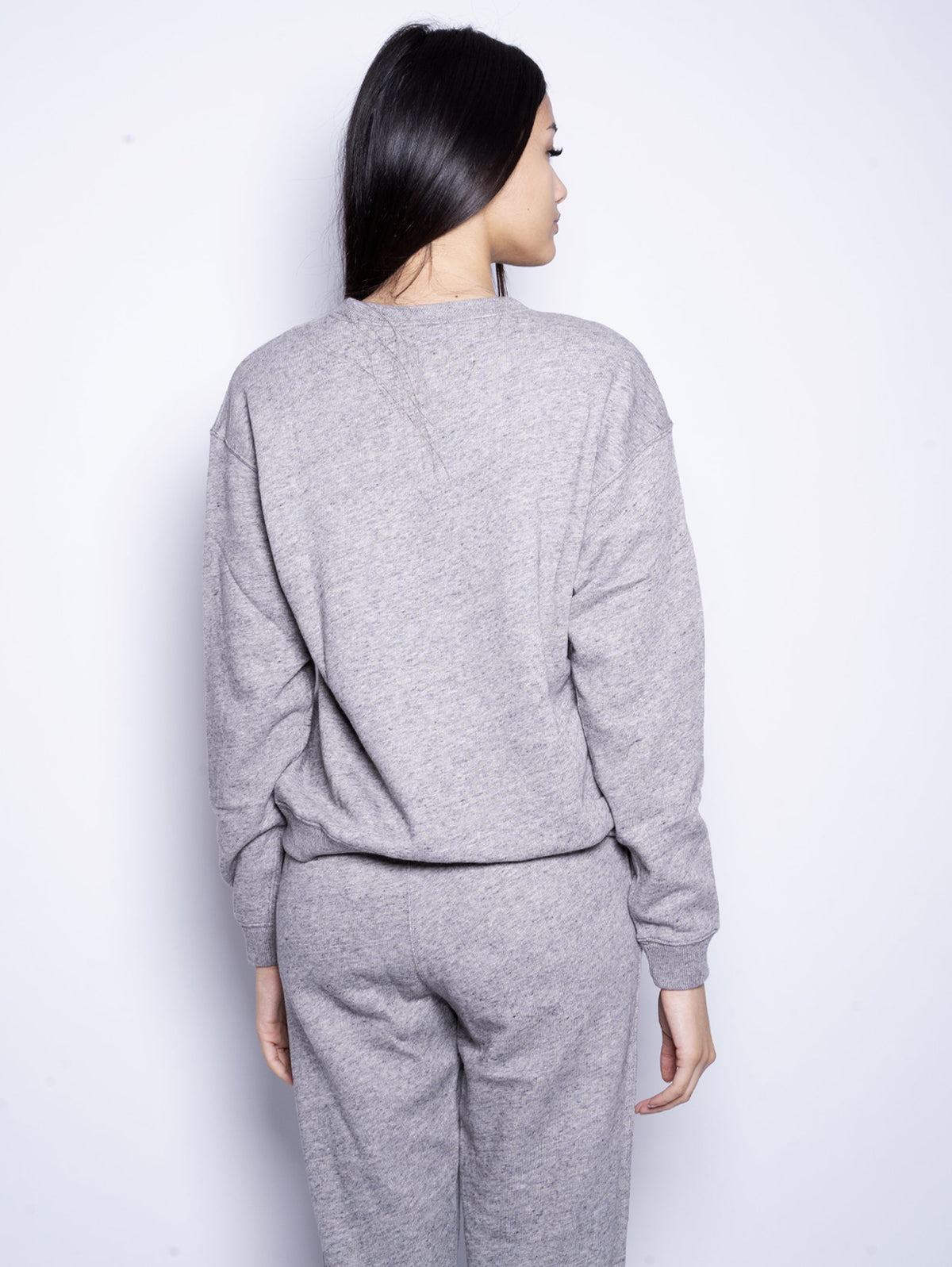 2026 New Arrival Felpa Girocollo in Cotone Loopback Grigio