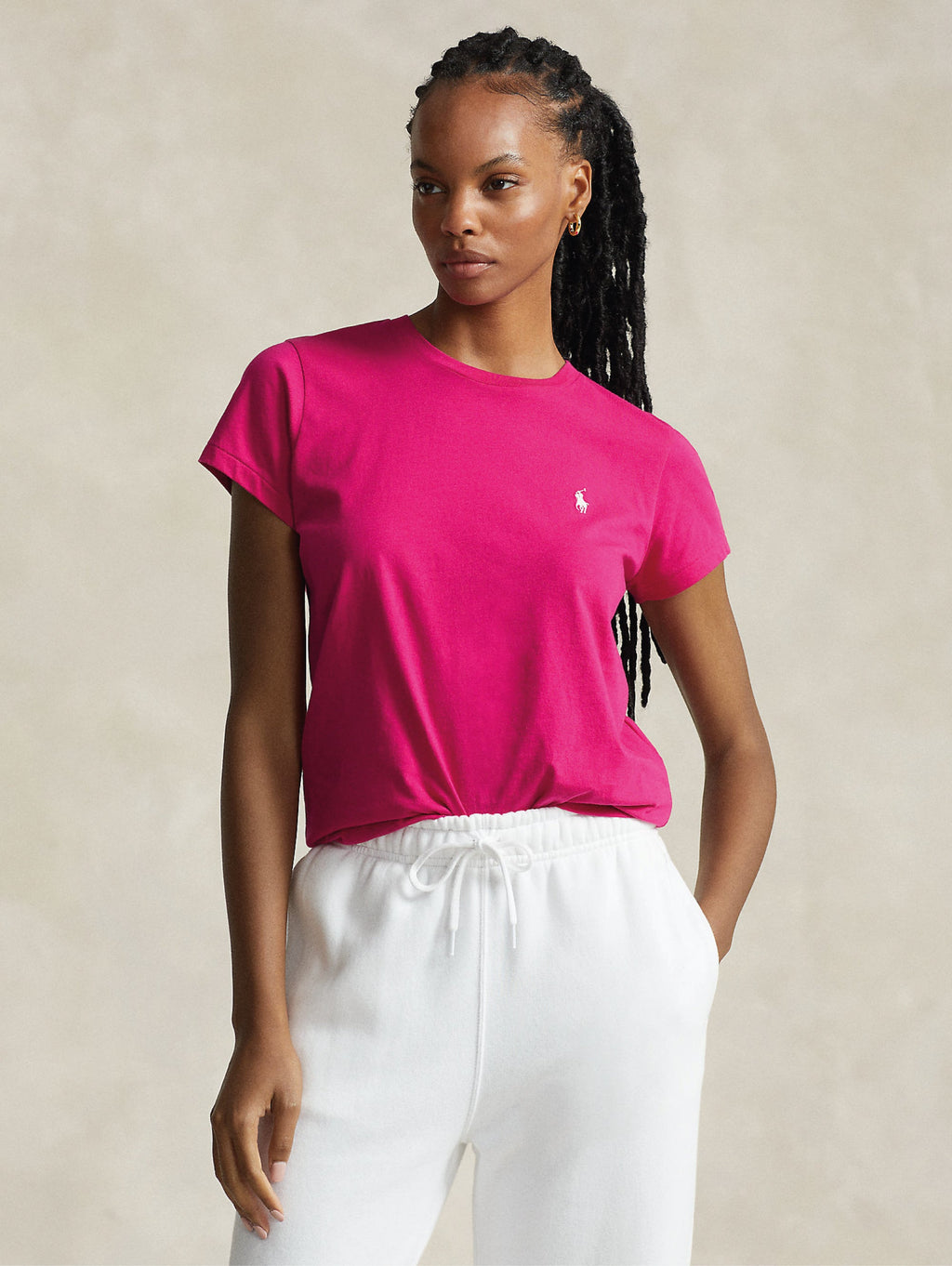 2026 New Arrival T-shirt Girocollo Basica Fucsia