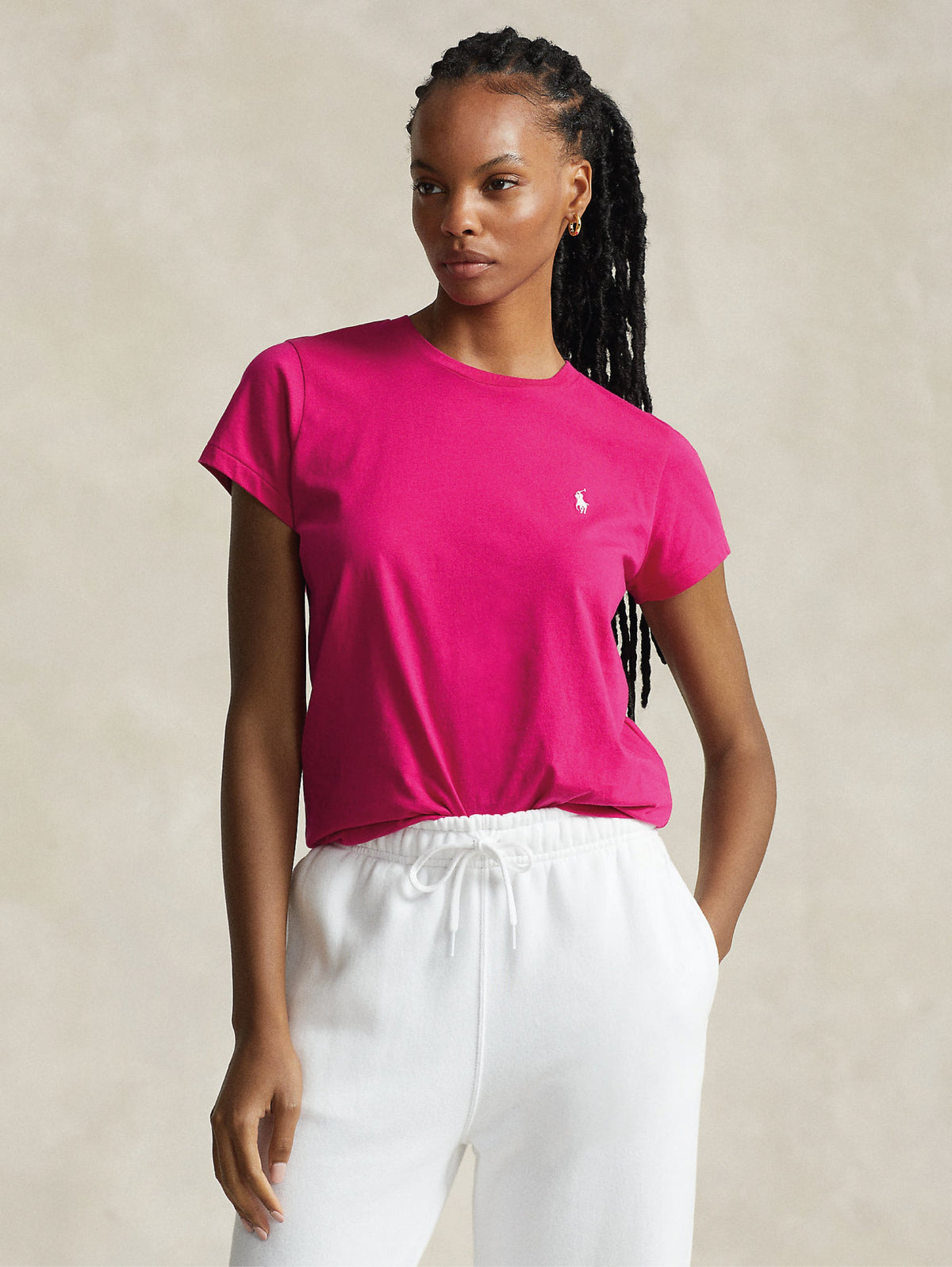 2026 New Arrival T-shirt Girocollo Basica Fucsia