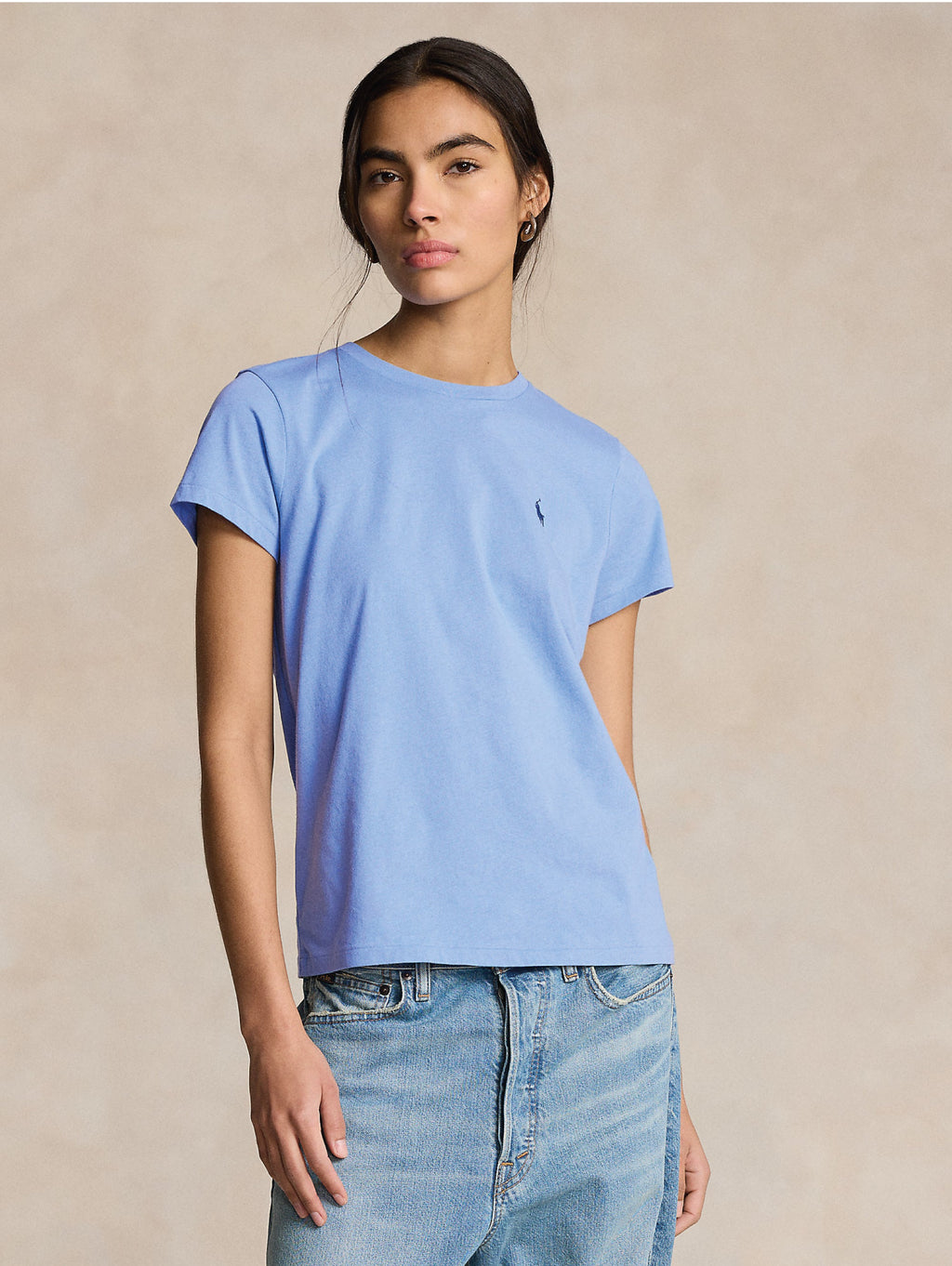 2026 New Arrival T-shirt Girocollo Basica Blu