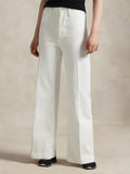 2026 New Arrival Pantaloni in Twill Giapponese Bianco