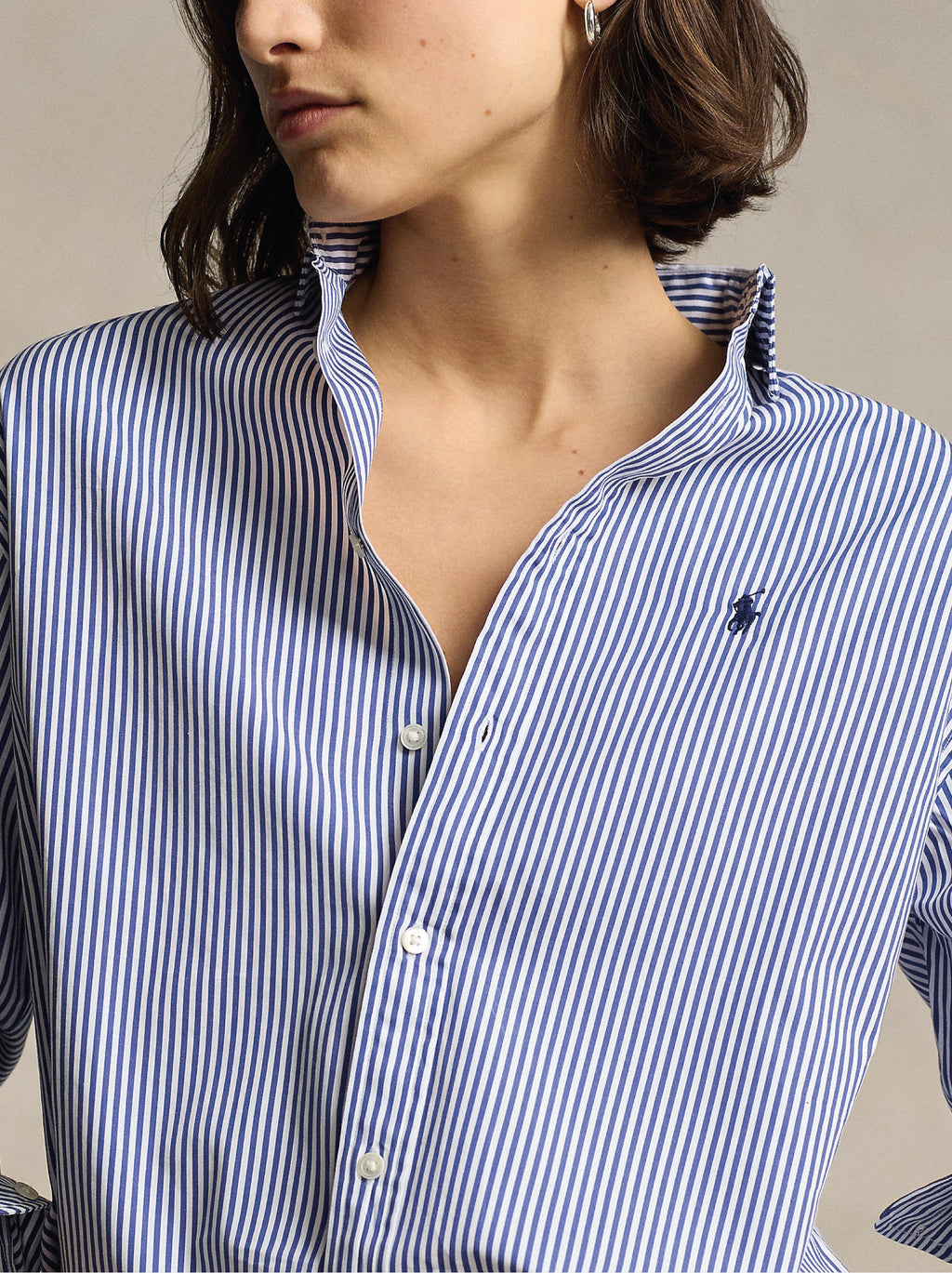 2026 New Arrival Camicia a Righe Blu/Bianco