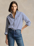 2026 New Arrival Camicia a Righe Blu/Bianco