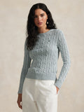 2026 New Arrival Maglia a Trecce in Cotone Polvere