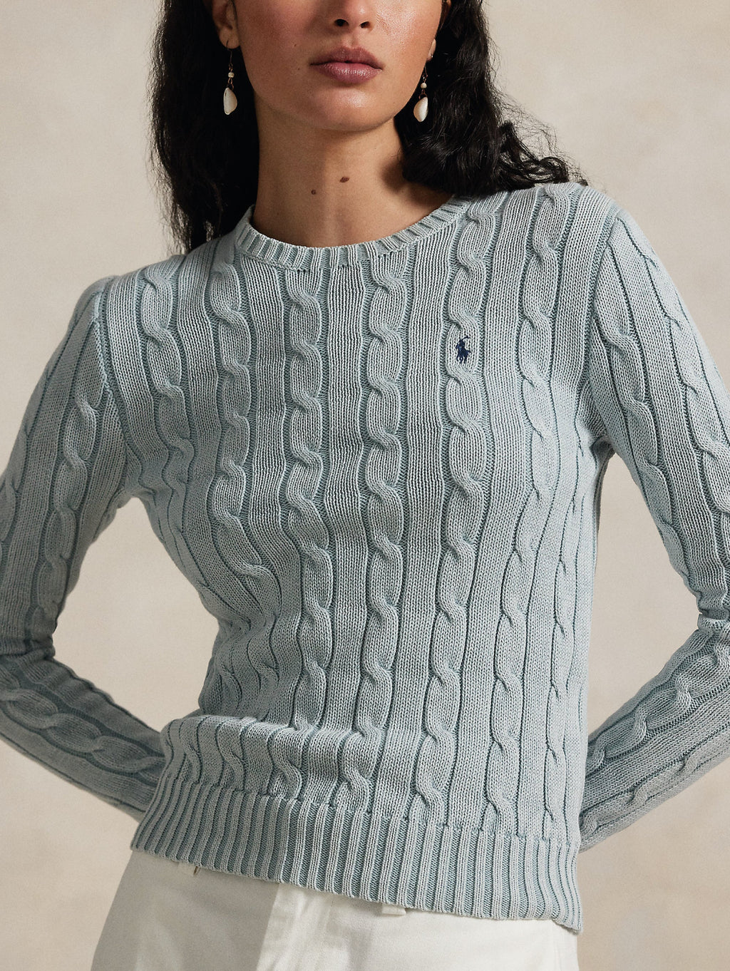 2026 New Arrival Maglia a Trecce in Cotone Polvere