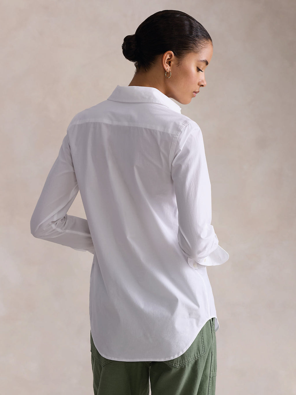 2026 New Arrival Camicia Slim Fit in Popeline di Cotone Bianco