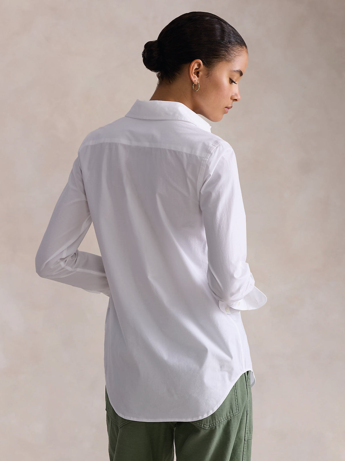2026 New Arrival Camicia Slim Fit in Popeline di Cotone Bianco