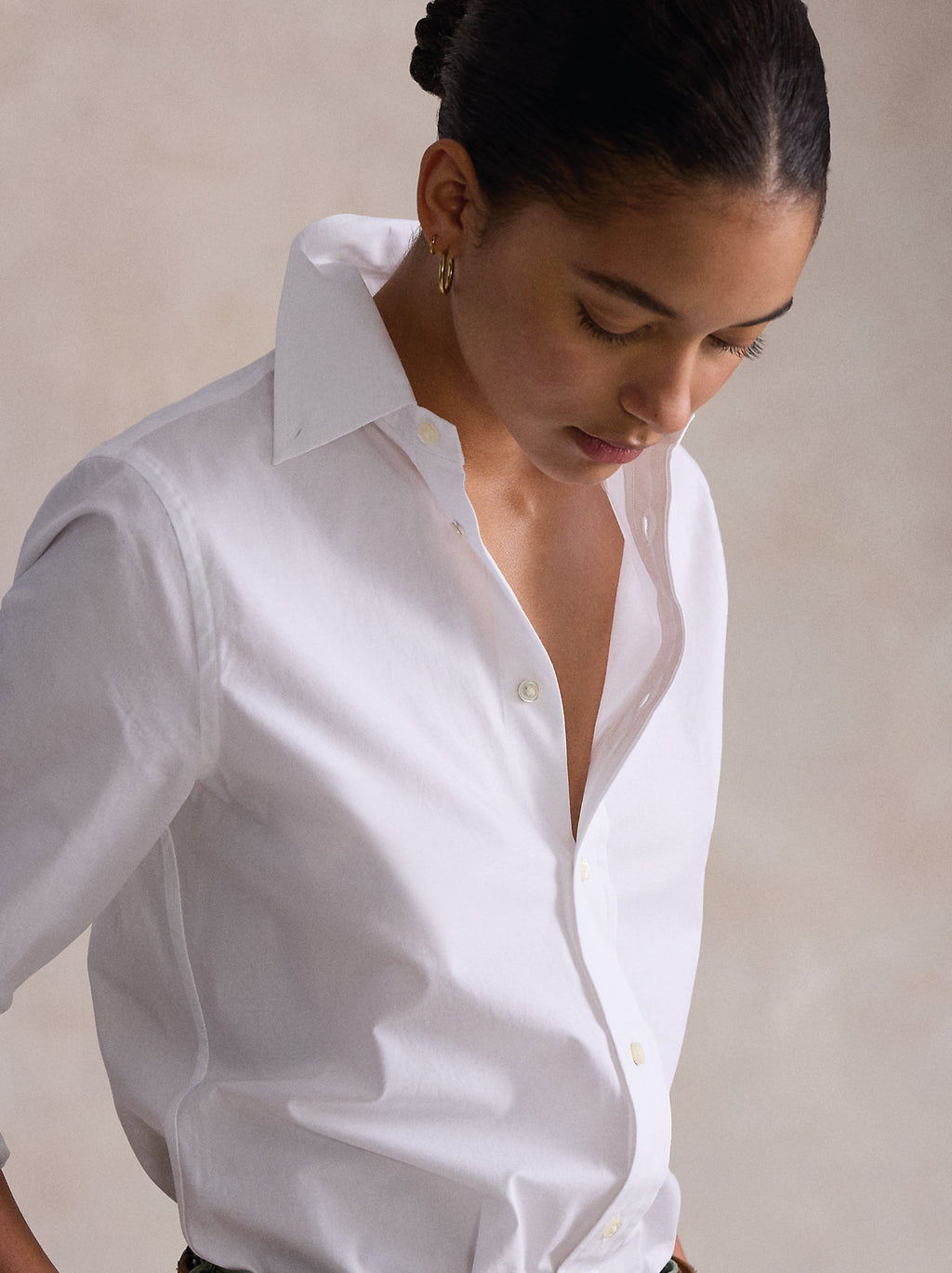 2026 New Arrival Camicia Slim Fit in Popeline di Cotone Bianco