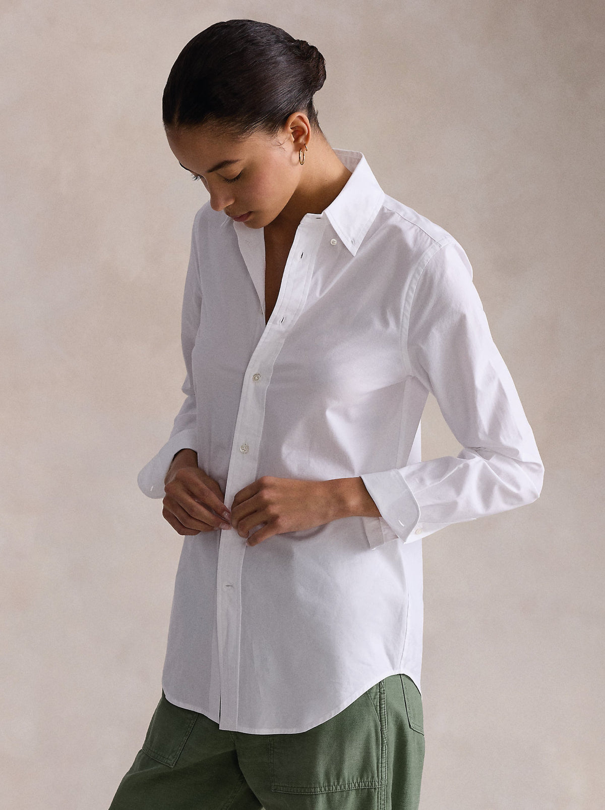 2026 New Arrival Camicia Slim Fit in Popeline di Cotone Bianco