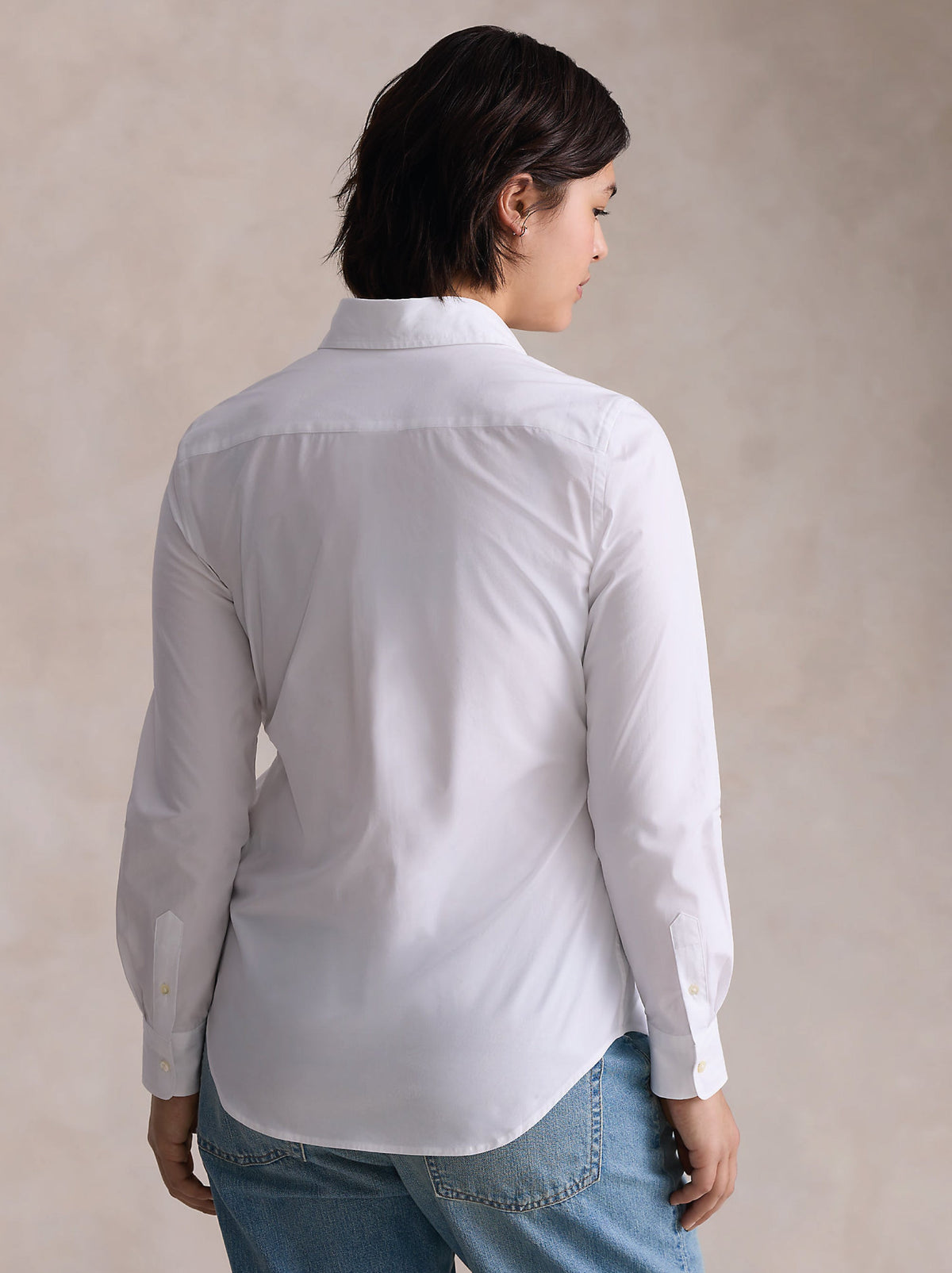 2026 New Arrival Camicia Slim Fit in Popeline di Cotone Bianco