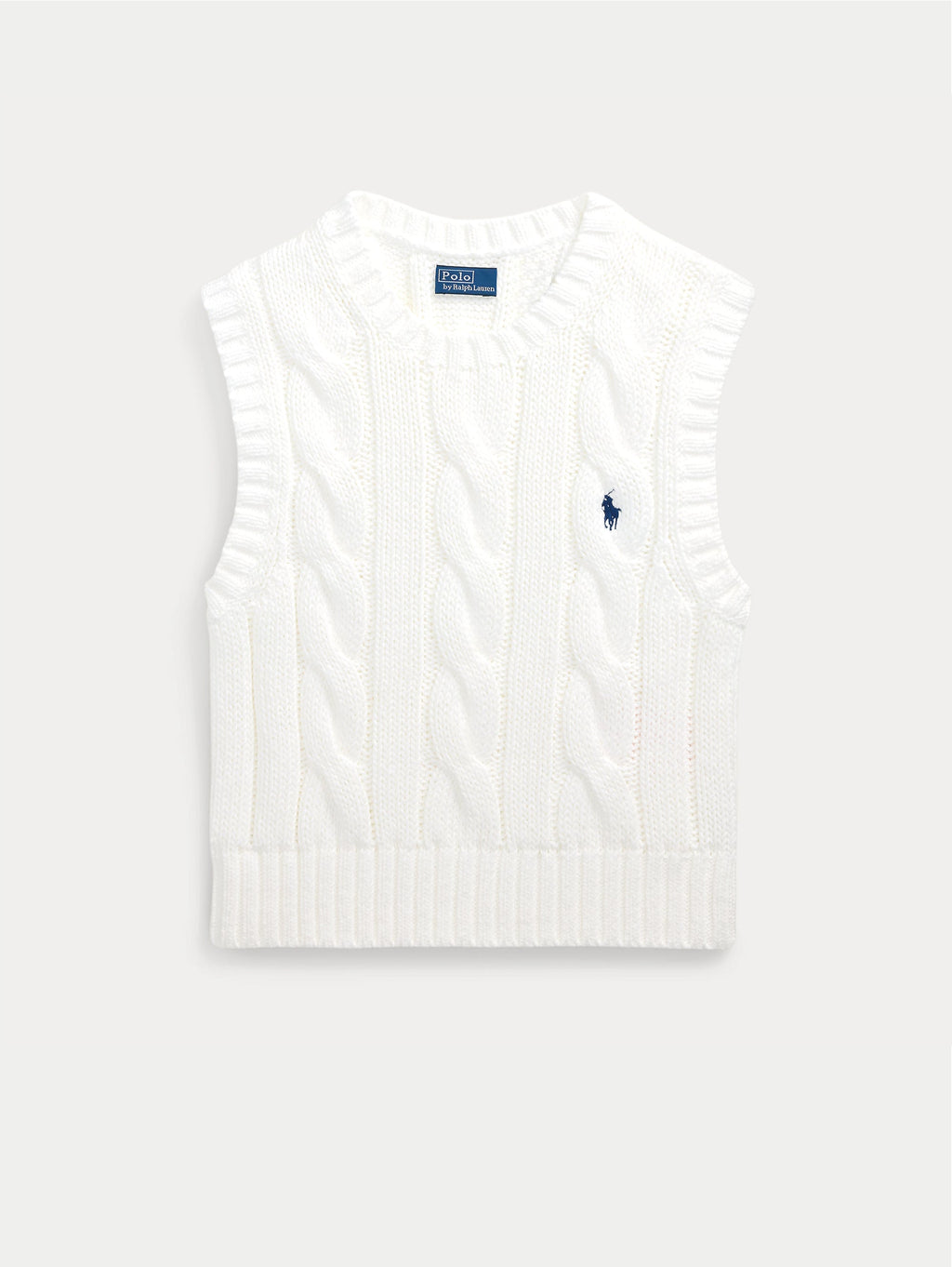 2026 New Arrival Gilet in Maglia a Trecce Bianco