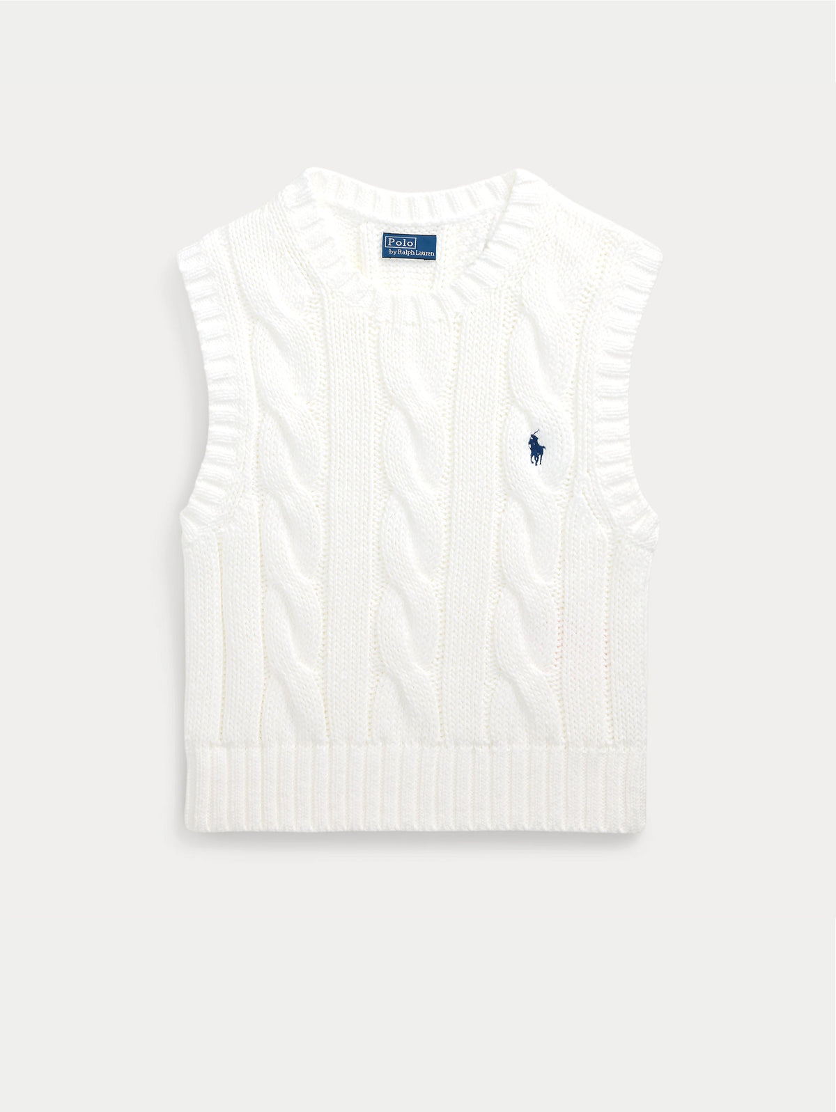 2026 New Arrival Gilet in Maglia a Trecce Bianco