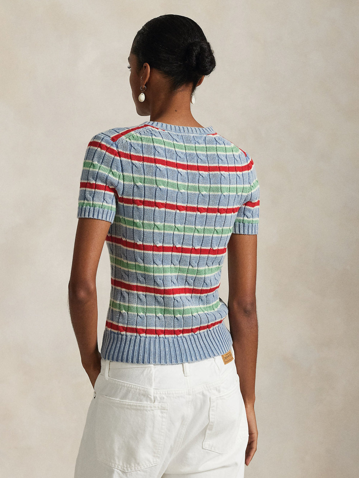 2026 New Arrival Maglia a Trecce a Righe Multicolor