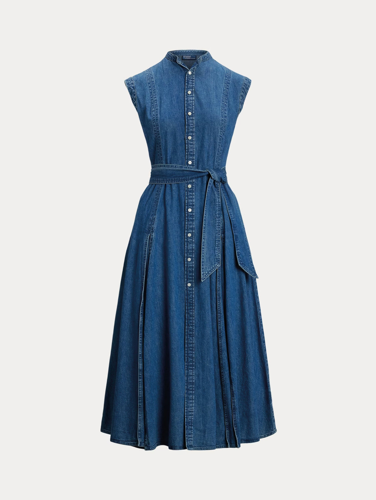 2026 New Arrival Abito Chemisier in Denim a Trapezio Blu