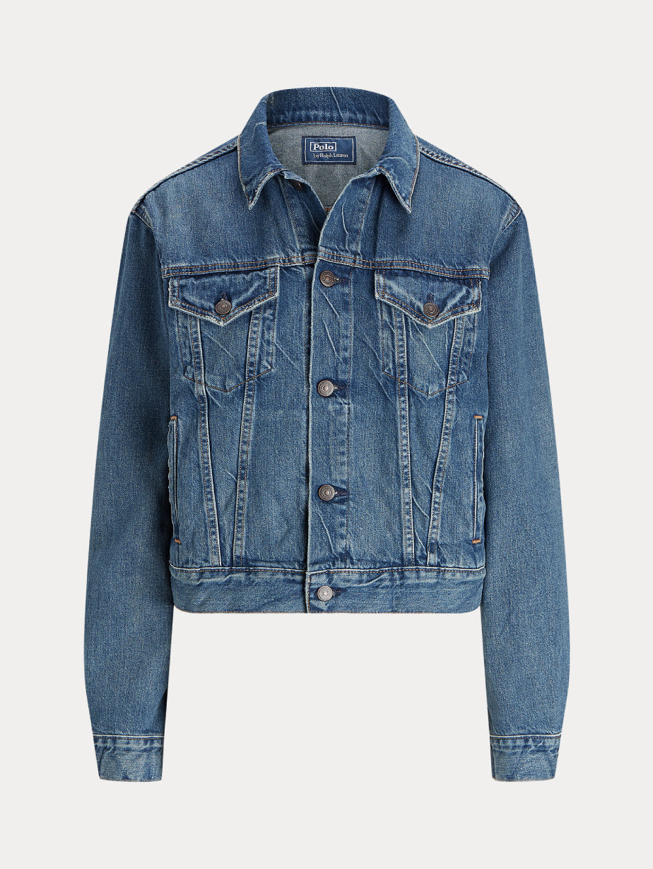 2026 New Arrival Giacca Trucker in Denim Blu