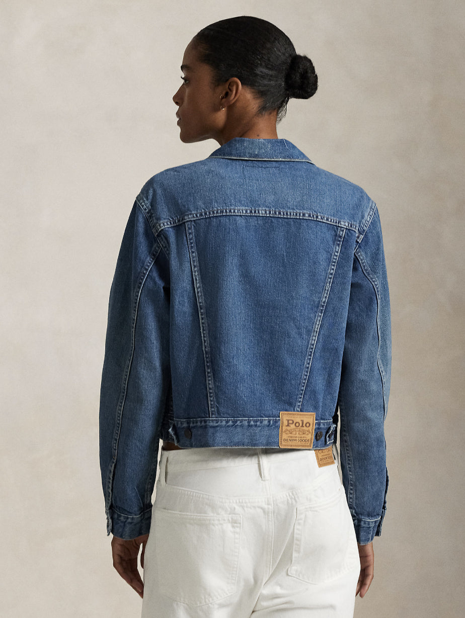 2026 New Arrival Giacca Trucker in Denim Blu