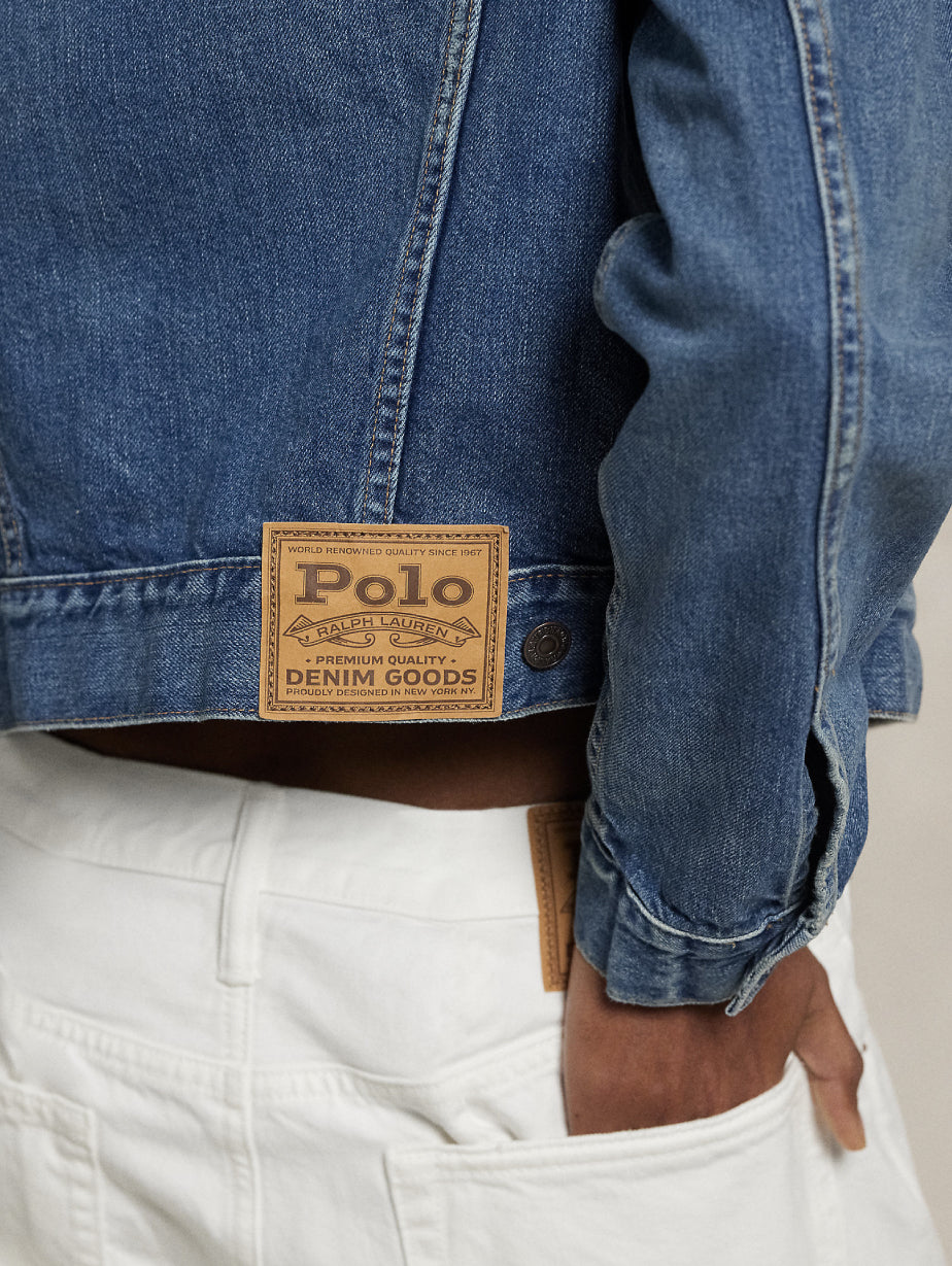 2026 New Arrival Giacca Trucker in Denim Blu