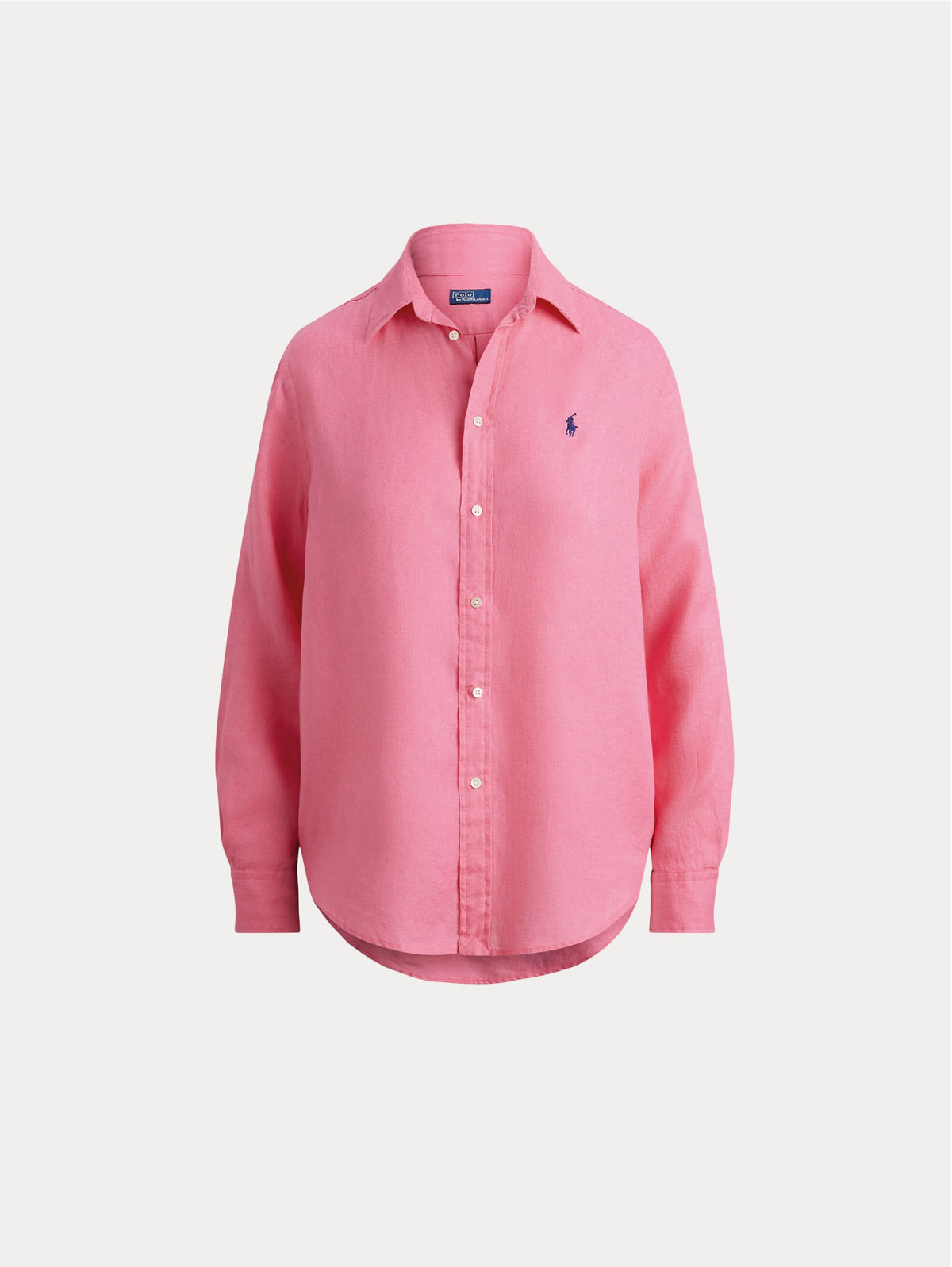 2026 New Arrival Camicia Classic Fit in Lino Rosa