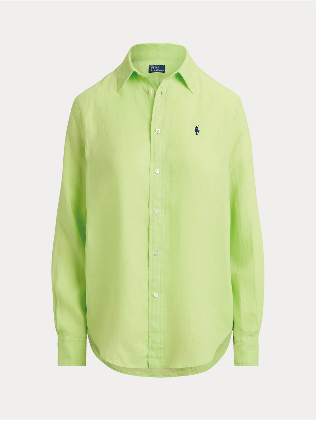 2026 New Arrival Camicia Classic Fit in Lino Verde