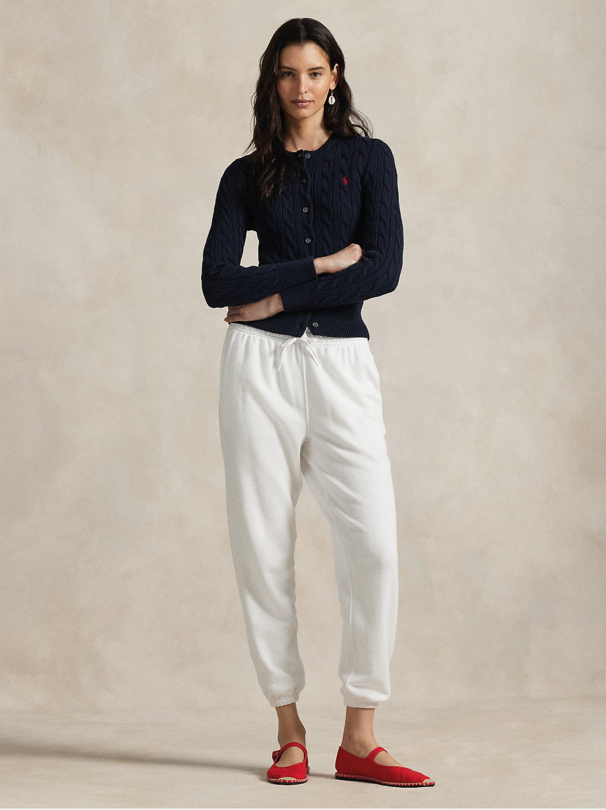 2026 New Arrival Pantaloni da Jogging in Felpa Bianco