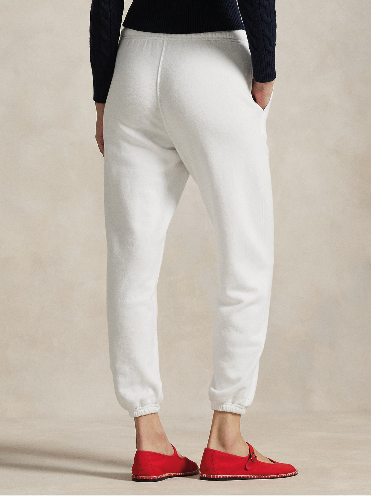 2026 New Arrival Pantaloni da Jogging in Felpa Bianco