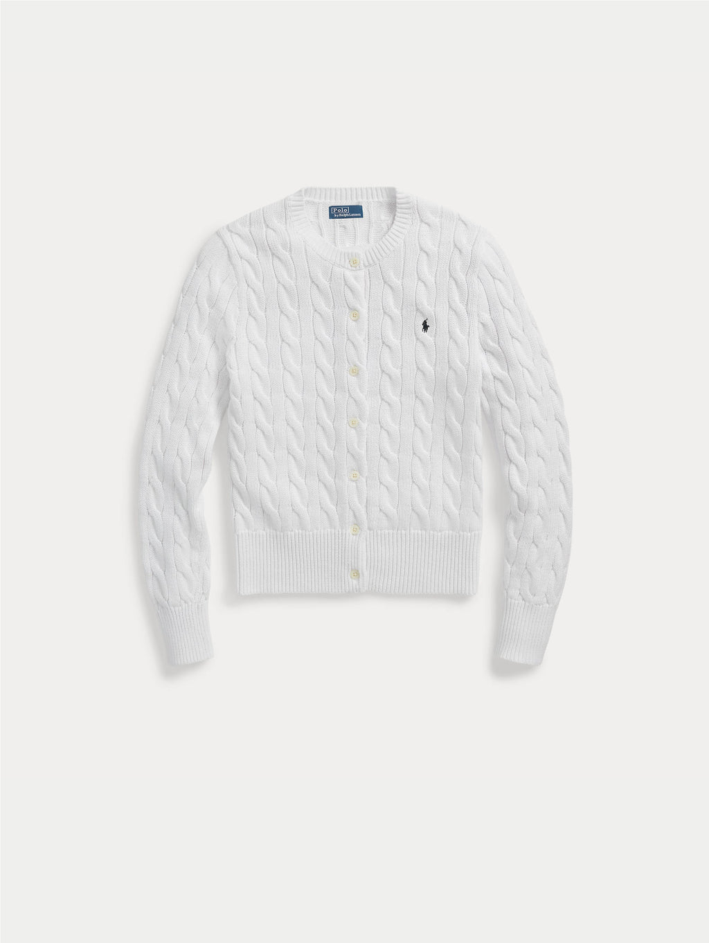 2026 New Arrival Cardigan in Cotone a Trecce Bianco