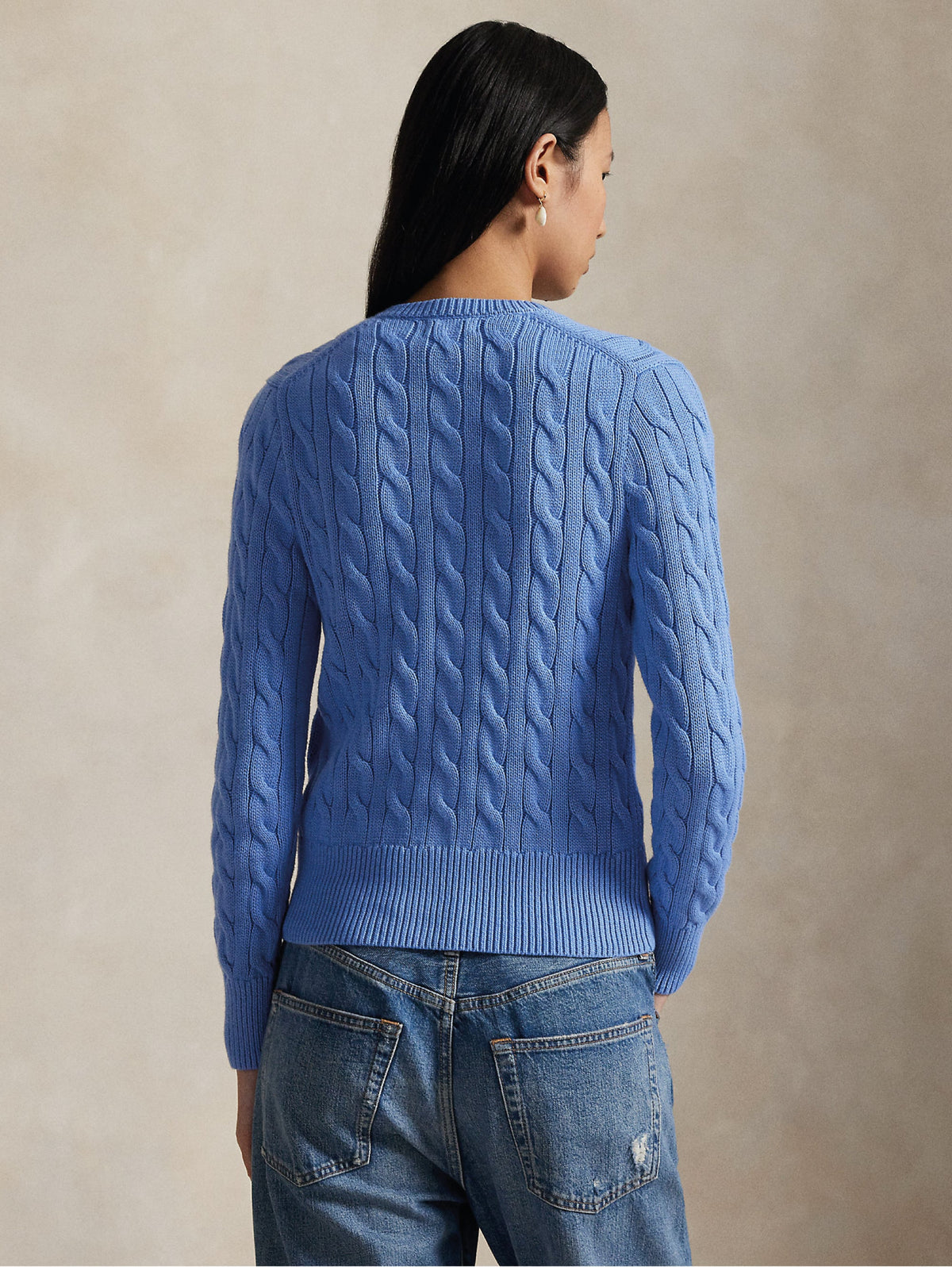 2026 New Arrival Cardigan in Cotone a Trecce Celeste