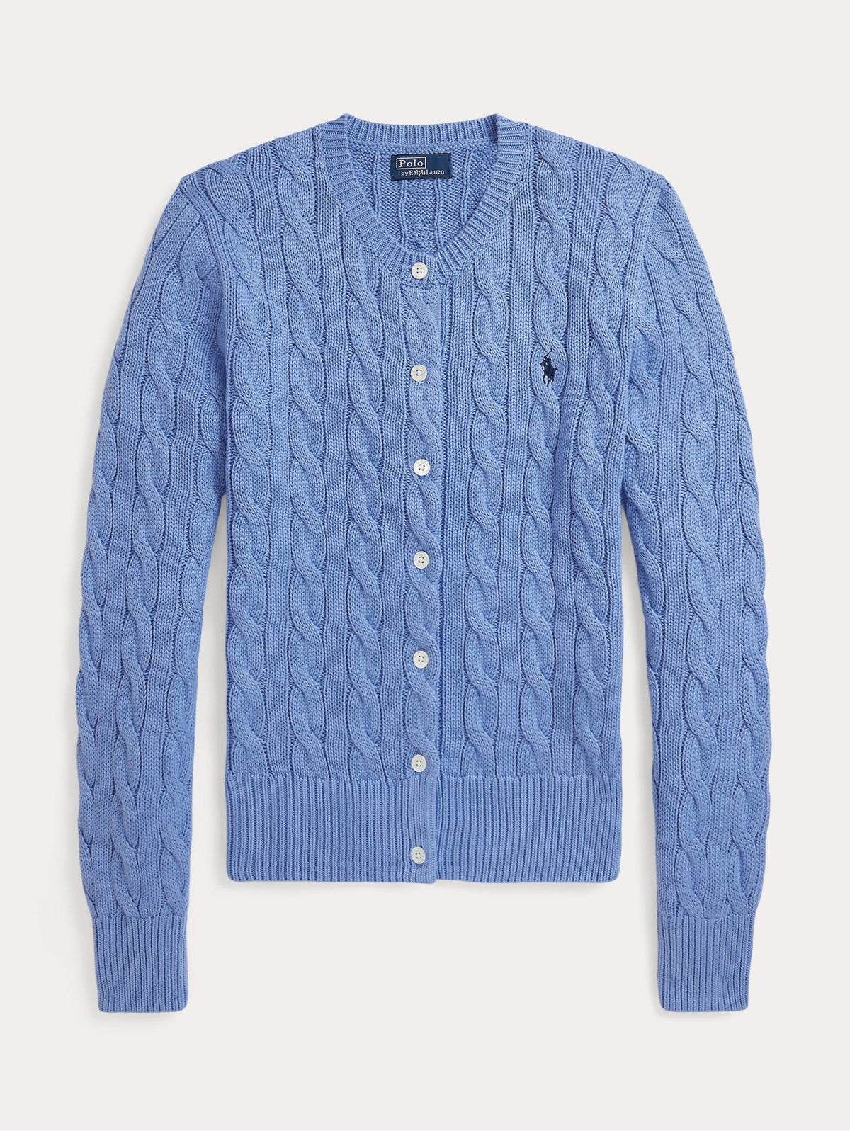 2026 New Arrival Cardigan in Cotone a Trecce Celeste