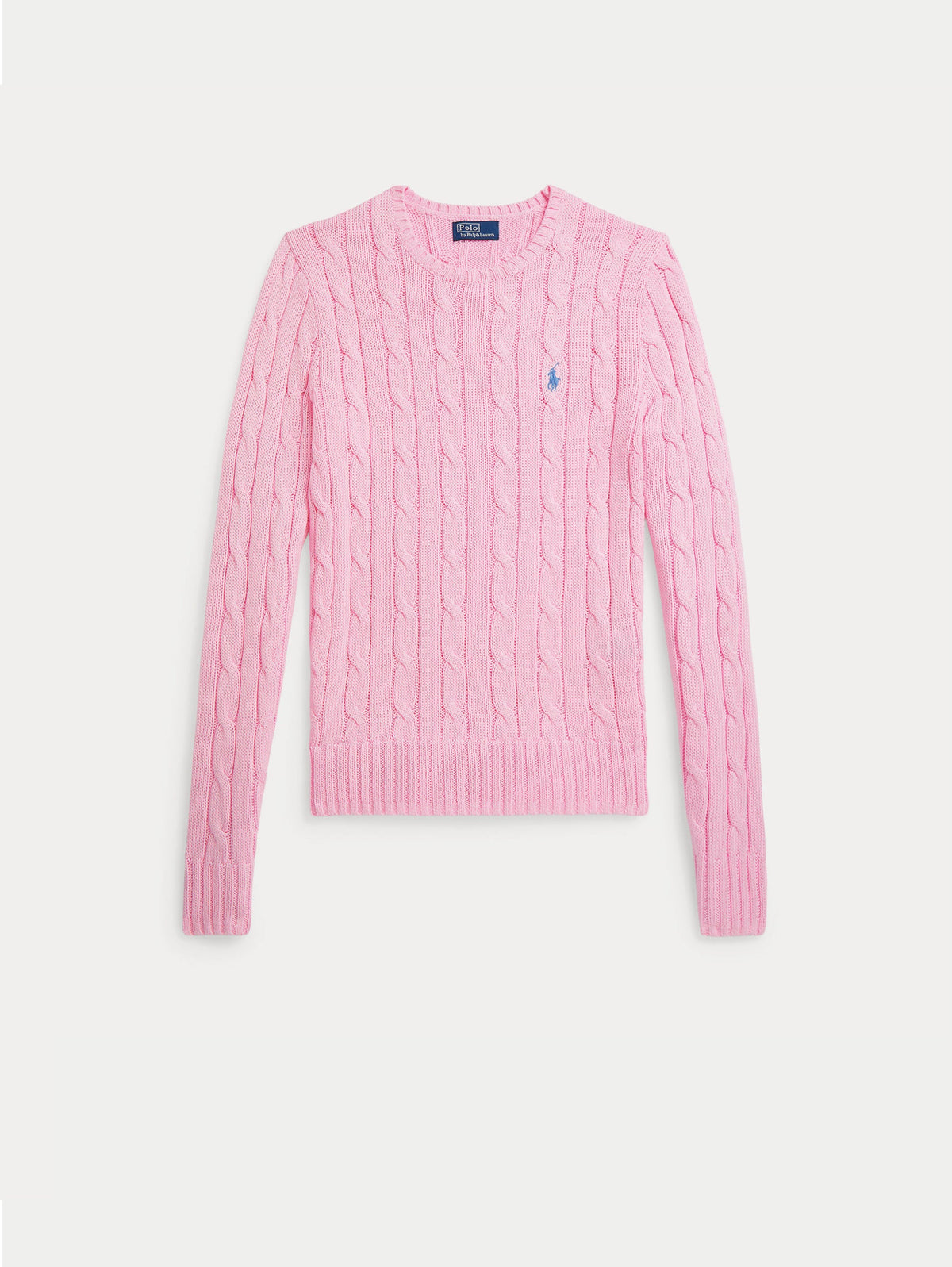 2026 New Arrival Maglia Girocollo in Cotone a Trecce Rosa
