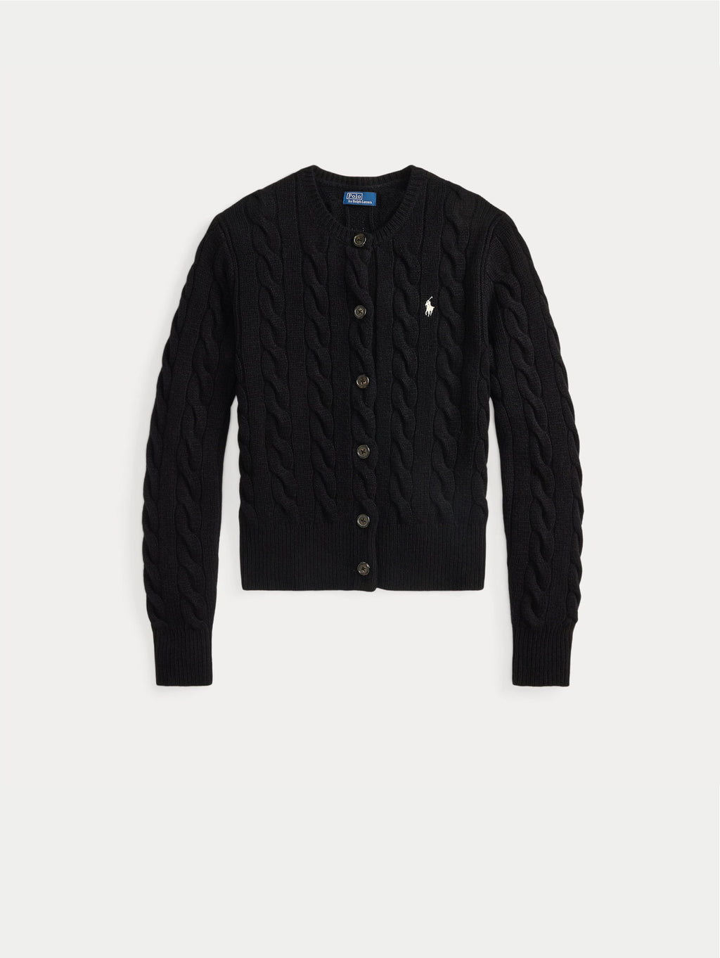 2026 New Arrival Cardigan Lavorato a Trecce in Misto Cashmere Nero