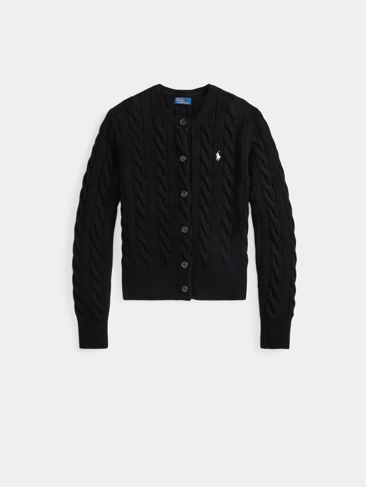 2026 New Arrival Cardigan Lavorato a Trecce in Misto Cashmere Nero