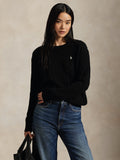 2026 New Arrival Maglia a Trecce Relaxed Fit Nero