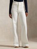 2026 New Arrival Pantaloni Beaton in Twill Spigato Bianco