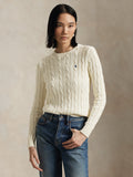 2026 New Arrival Maglia Linea Dritta a Trecce in Cashmere Crema